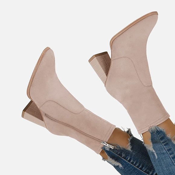 NWOT Square Toe Ankle Bootie - Picture 14 of 15